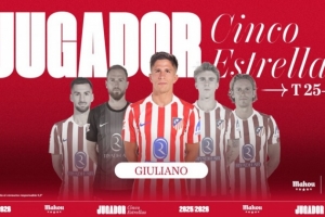 😎给老爹争脸了！朱利亚诺-西蒙尼当选马竞10月最佳球员