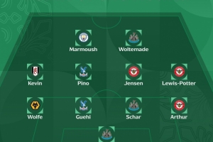 英联杯第4轮最佳阵：纽卡小蜜蜂各3将，马尔穆什、沃尔特马德在列